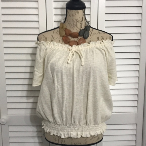Madewell Top with Elastic Collar and Hem (M,L, Xl) - Picture 4 of 5